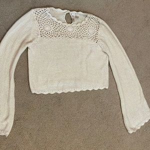 Girls light knit sweater